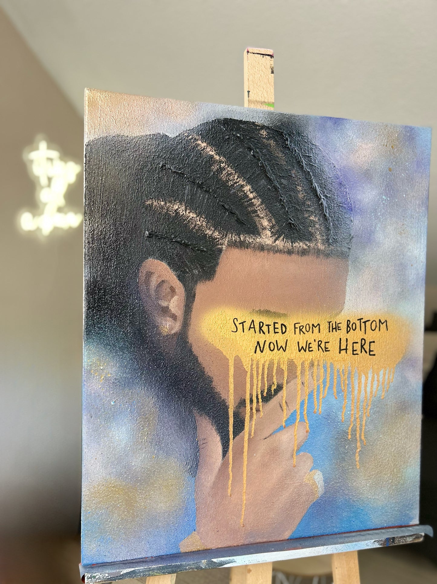 "WE`RE HERE" - Acryl auf Leinwand