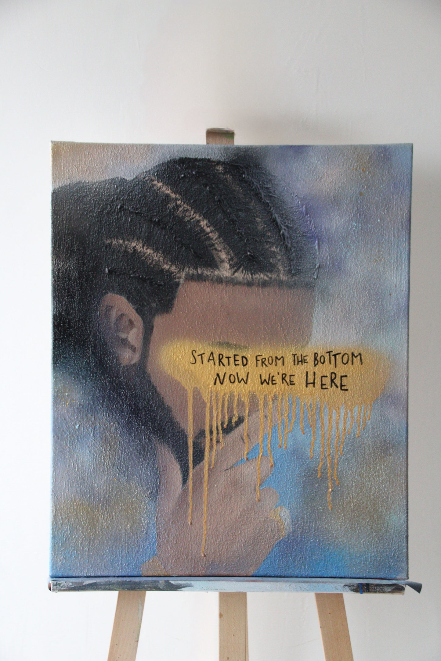 "WE`RE HERE" - Acryl auf Leinwand