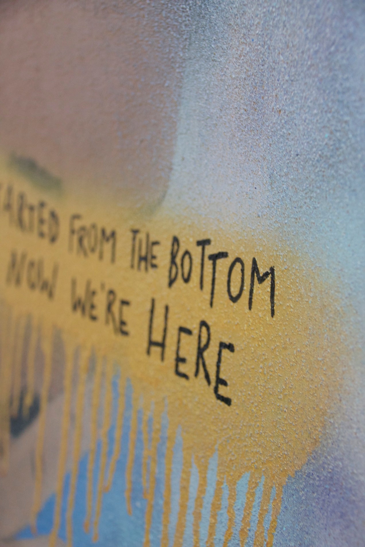 "WE`RE HERE" - Acryl auf Leinwand