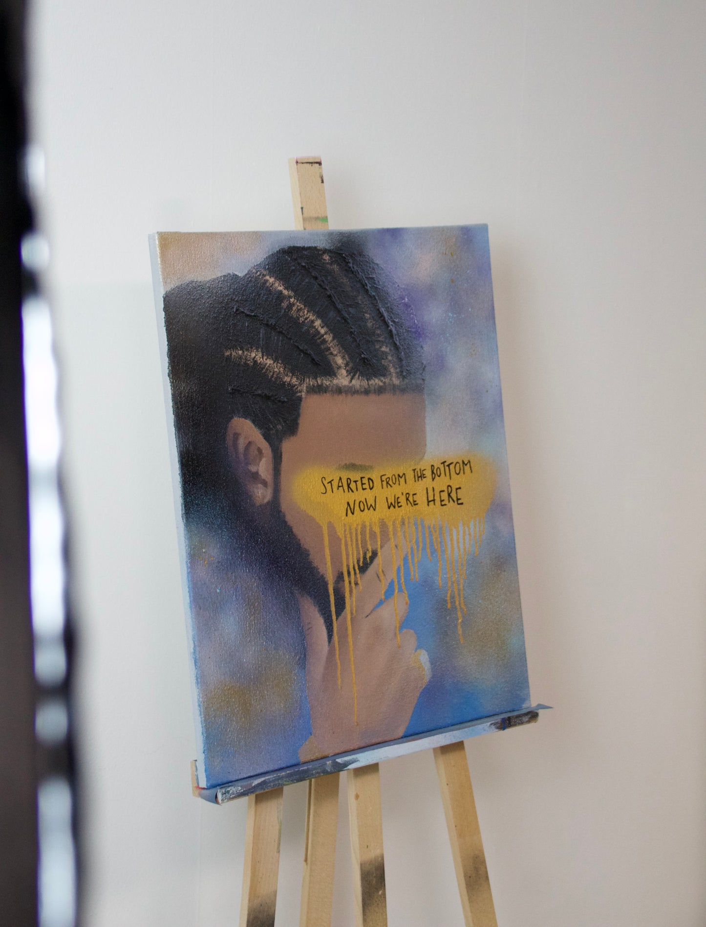 "WE`RE HERE" - Acryl auf Leinwand