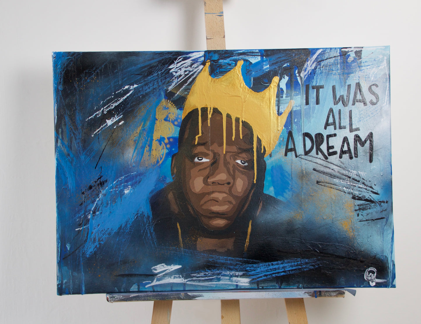 "IT WAS ALL A DREAM" - Acryl auf Leinwand