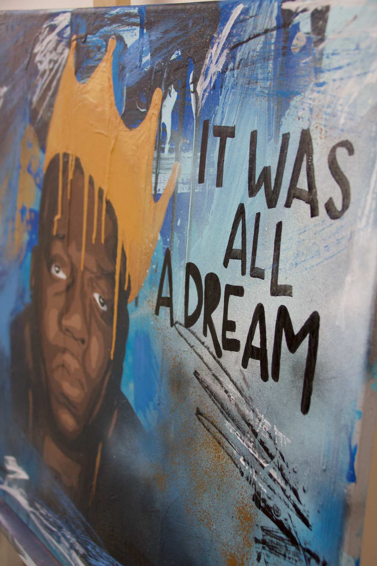 "IT WAS ALL A DREAM" - Acryl auf Leinwand