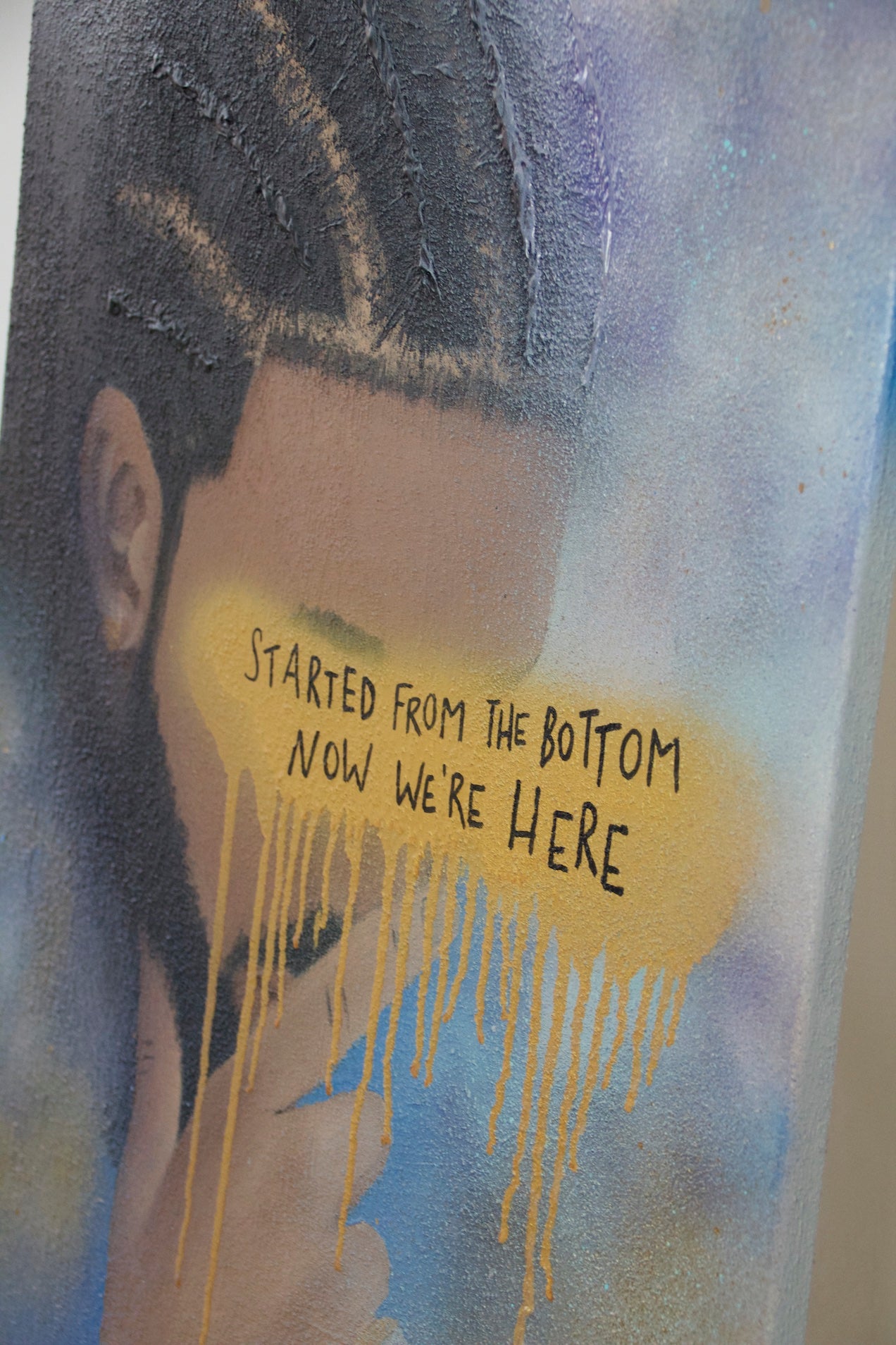 "WE`RE HERE" - Acryl auf Leinwand