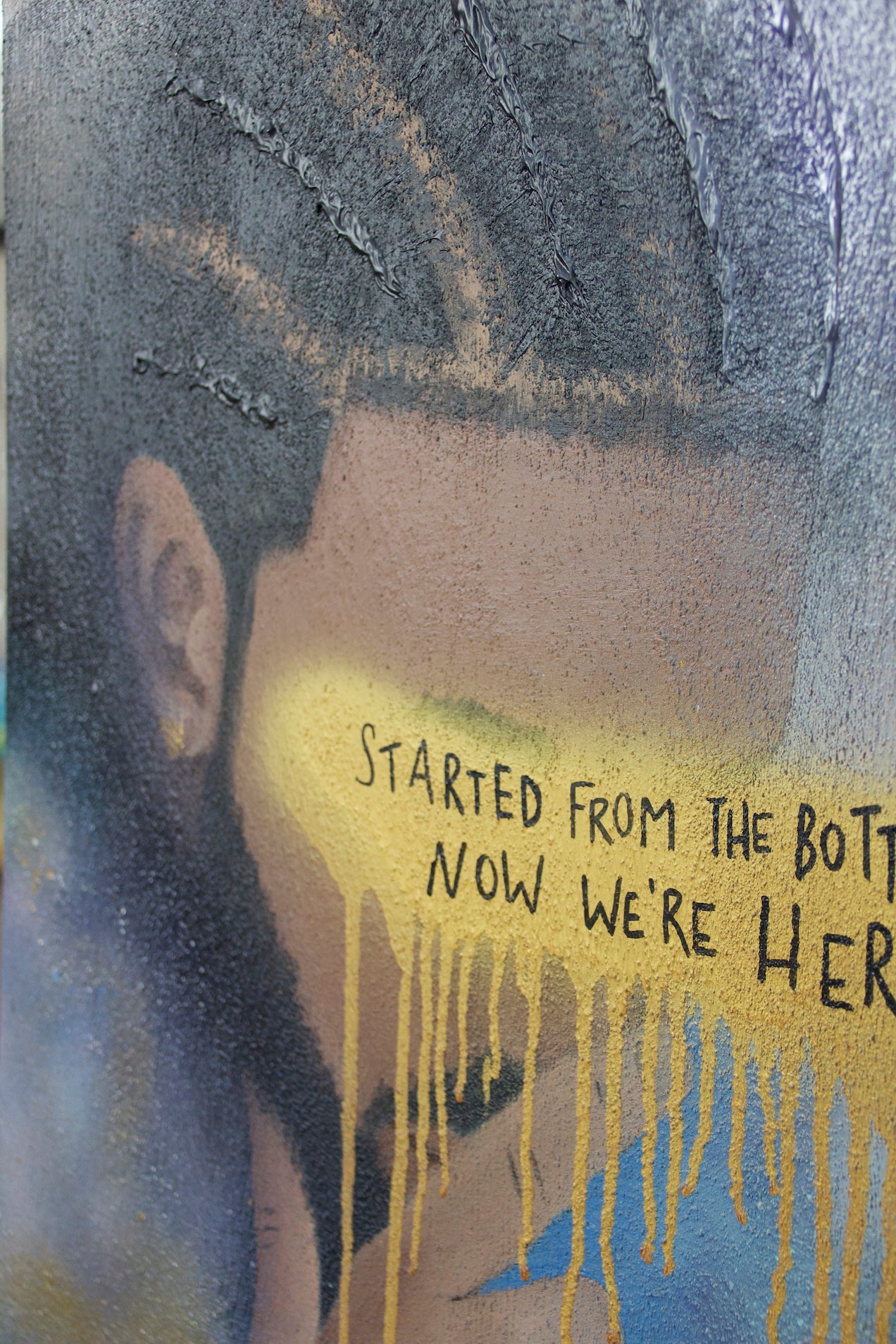 "WE`RE HERE" - Acryl auf Leinwand