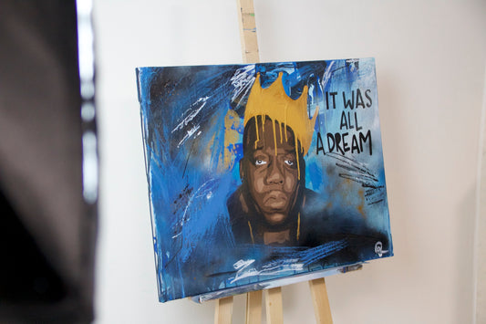 "IT WAS ALL A DREAM" - Acryl auf Leinwand
